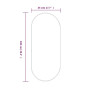 Miroir mural Doré Ovale vidaXL -100x45 cm : Élégance et style pour votre intérieur