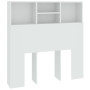 Armoire de tête de lit Blanc vidaXL - Organisez votre espace de manière élégante