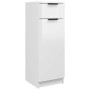 Méga Stockage : Armoire de Salle de Bain Blanc Brillant 32x34x90 cm - vidaXL