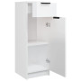 Méga Stockage : Armoire de Salle de Bain Blanc Brillant 32x34x90 cm - vidaXL