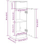 Méga Stockage : Armoire de Salle de Bain Blanc Brillant 32x34x90 cm - vidaXL