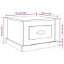 Table basse Sonoma gris: Bois d'ingénierie vidaXL - 50x50x35 cm - Élégance et modernité à petit prix !