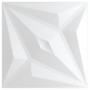 vidaXL 24-piece XPS Star White Wall Panels 50 x 50 cm 6 m²