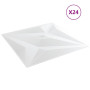 Décorez Votre Intérieur - Panneaux Muraux XPS Star Blanc vidaXL | Lot de 24, 6 m²