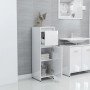 vidaXL Armoire de Salle de Bain Blanc Brillant en Bois d’Ingénierie - Élégance et Rangement Optimisé