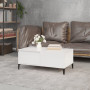 Misez sur l'Élégance Moderne : Table Basse vidaXL Blanc Brillant 90x50x36,5 cm | Bois d'Ingénierie