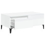 Misez sur l'Élégance Moderne : Table Basse vidaXL Blanc Brillant 90x50x36,5 cm | Bois d'Ingénierie