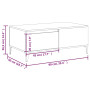 Misez sur l'Élégance Moderne : Table Basse vidaXL Blanc Brillant 90x50x36,5 cm | Bois d'Ingénierie