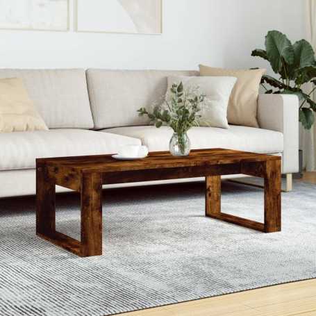 Élégante Table Basse VidaXL en Chêne Fumé – 102x50x35 cm | Bois d'Ingénierie Haute Qualité"