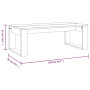 Élégante Table Basse VidaXL en Chêne Fumé – 102x50x35 cm | Bois d'Ingénierie Haute Qualité"