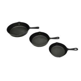 Lot de 3 poêles en fonte : cuisinez comme un chef !