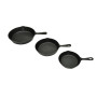 Lot de 3 poêles en fonte : cuisinez comme un chef !