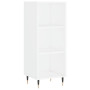 Buffet vidaXL Blanc en Bois d'Ingénierie 34,5x32,5x90 cm - Élégance et Rangement