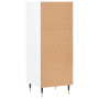 Buffet vidaXL Blanc en Bois d'Ingénierie 34,5x32,5x90 cm - Élégance et Rangement