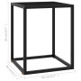vidaXL Black Coffee Table with Black Glass - 40x40x50 cm