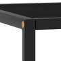 vidaXL Black Coffee Table with Black Glass - 40x40x50 cm