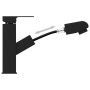 vidaXL Black Retractable Sink Faucet 157x172 mm