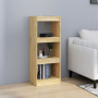 vidaXL Bibliothèque/Séparateur de pièce en Pin Massif – 40x30x103,5 cm | Design Épuré et Fonctionnel