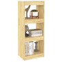 vidaXL Bibliothèque/Séparateur de pièce en Pin Massif – 40x30x103,5 cm | Design Épuré et Fonctionnel