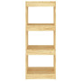 vidaXL Bibliothèque/Séparateur de pièce en Pin Massif – 40x30x103,5 cm | Design Épuré et Fonctionnel