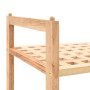 vidaXL Solid Walnut Wood Shoe Rack - 69 x 26 x 40 cm