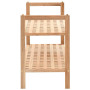 vidaXL Solid Walnut Wood Shoe Rack - 69 x 26 x 40 cm