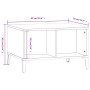 Table basse Blanc Bois d'ingénierie vidaXL - Élégance et modernité à petit prix!