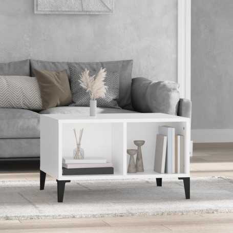 Table basse Blanc Bois d'ingénierie vidaXL - Élégance et modernité à petit prix!