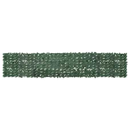 Mettez votre balcon à l'abri des regards avec l'écran verdoyant vidaXL 400x75 cm - Feuilles vert foncé