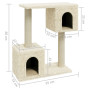 Arbre à chat avec griffoirs en sisal vidaXL - 60 cm Crème