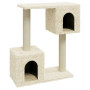 Arbre à chat avec griffoirs en sisal vidaXL - 60 cm Crème