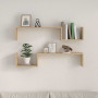Étagères murales chêne sonoma vidaXL - Ensemble de 2 - 100x15x20cm - Bois ingénierie - Déco moderne