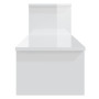 Meuble TV Blanc brillant vidaXL - Design moderne et élégant!
