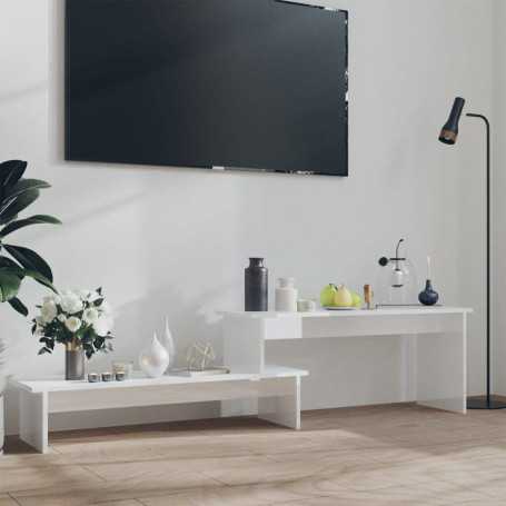 Meuble TV Blanc brillant vidaXL - Design moderne et élégant!