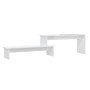 Meuble TV Blanc brillant vidaXL - Design moderne et élégant!