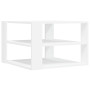 Table basse en bois d'ingénierie, petite table basse carrée vidaXL- Blanc