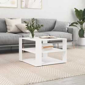 Table Basse vidaXL Blanche en Bois d'Ingénierie - Élégance et Fonctionnalité