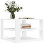 Table basse en bois d'ingénierie, petite table basse carrée vidaXL- Blanc