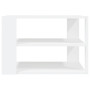 Table basse en bois d'ingénierie, petite table basse carrée vidaXL- Blanc
