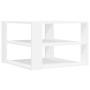 vidaXL White Engineered Wood Coffee Table, Small Square Coffee Table