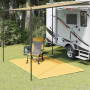 Tapis de tente Beige vidaXL - 250x300 cm : Confort et style pour votre camping!