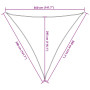vidaXL Sunshade White HDPE Large Sunshade Triangular Modern