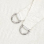 Parasol Blanc PEHD vidaXL : Grand Parasol Triangulaire Moderne