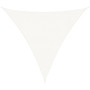 vidaXL Sunshade White HDPE Large Sunshade Triangular Modern