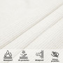 vidaXL Sunshade White HDPE Large Sunshade Triangular Modern
