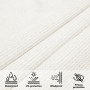 Parasol Blanc PEHD vidaXL : Grand Parasol Triangulaire Moderne