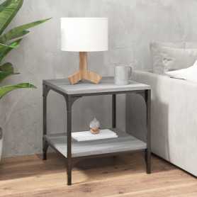 Mélangez Style et Fonctionnalité avec la Table d'Appoint vidaXL Gris Sonoma 40x40x40cm - Bois d'Ingénierie