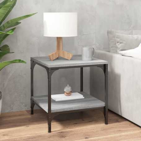 Table d'appoint Bois d'ingénierie vidaXL- 40 x 40 x 40 cm Gris Sonoma