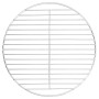 vidaXL Round BBQ Grill Ø34.5 cm Stainless Steel 304