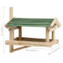 Mangeoire à oiseaux en bois de sapin 35x29,5x21 cm - VidaXL | Achetez en ligne